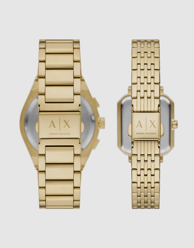 Armani Exchange - Gold Tone Chronograph Watch