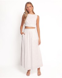 Petal & Pup - Kimora Maxi Skirt - White