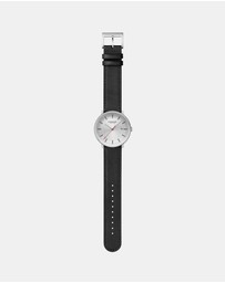 Mondaine - Mondaine Doppio 41mm Vegan Leather Watch