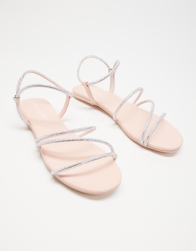 Holster - Viva Flat Strappy Sandals - Blush Pink - Women's
