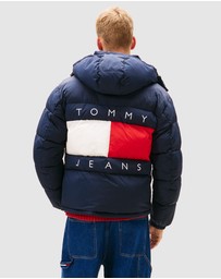 Tommy Jeans - Hooded Flag Puffer