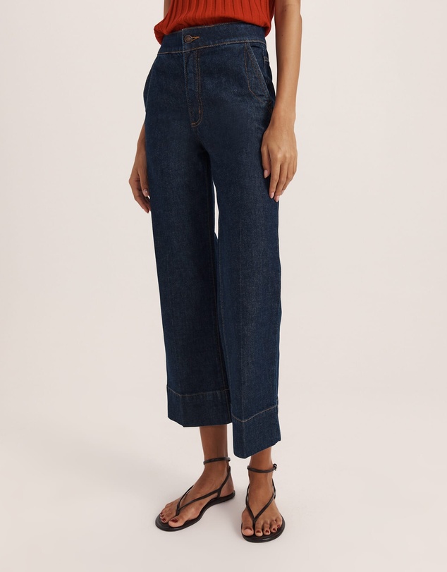 SABA - Ava Cropped Wide Leg Jean