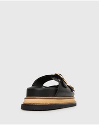 Betts - Harland Leather Flatform Slides