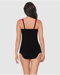 Miraclesuit Swimwear  - Petali Rosa Dazzle Underwired Draped Tankini Top