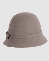 Max Alexander - Grey Felt Fashion Bucket Hat