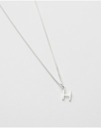 Kirstin Ash - H Outline Initial Necklace