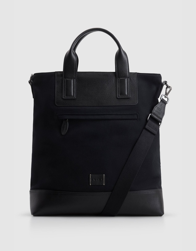 Evity - Owen Canvas/Leather Tote Bag