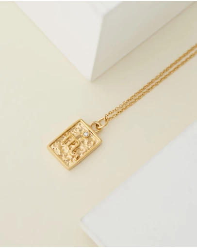 Carly Paiker - Scorpio Star Sign Zodiac Tag Necklace