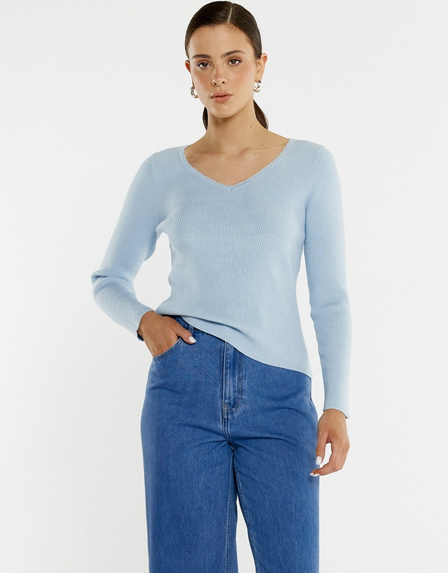 Sass - Hope Trim Knit Top