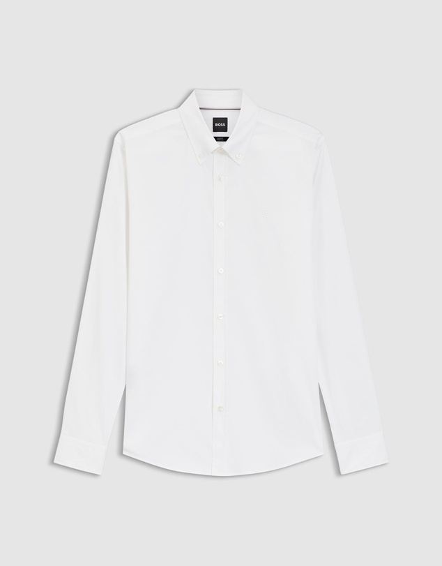 BOSS - Slim-Fit Shirt in Cotton-Blend Poplin