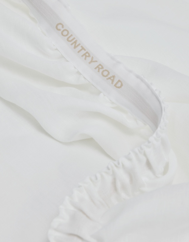 Country Road - Skye Linen King Fitted Sheet