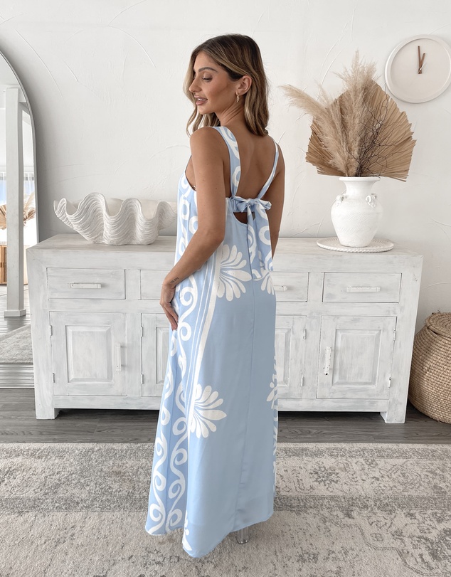 Esther & Co - Holden Dress - Blue Floral