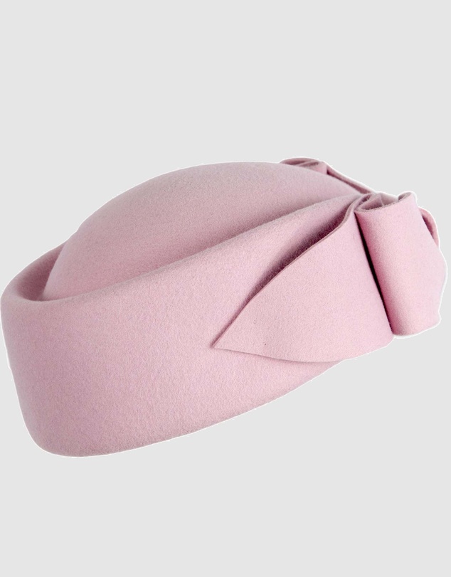 Max Alexander - Felt Pink Pillbox Hat
