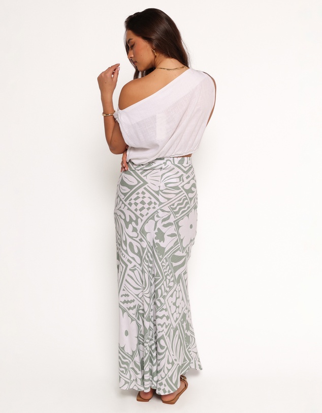 Petal & Pup - Willow Maxi Skirt - Sage Print