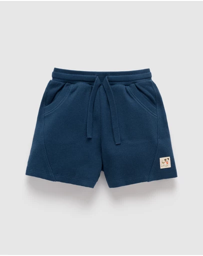 Purebaby - Casual Textured Shorts-Kids-Babies