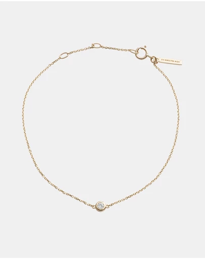 Kirstin Ash - Petite Birthstone Bracelet April White Topaz