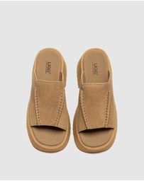 EVERAU - Australian Shepherd Ugg Haive Cow Suede Upper Loafer Oxfords Flats