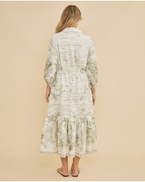 Amelius - Eden Collared Midi Dress