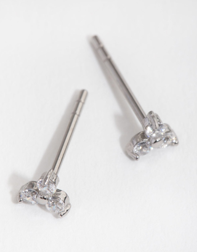 Lovisa - Surgical Steel Cubic Zirconia Cluster Stud Earrings