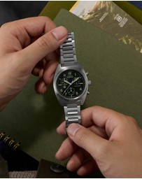 TIMEX - Expedition® Capstone Chronograph 41mm Stainless Steel Bracelet Watch