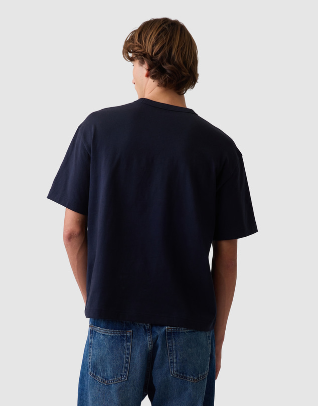 GAP - SS Relaxed Heavy Cropped Logo T-Shirt