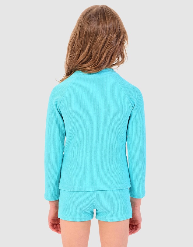 Seafolly - Textured Rashie Boyleg Set - Kids
