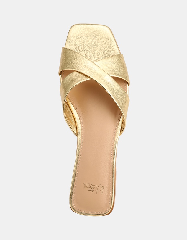 Wittner - Emery Metallic Leather Flat Sandals