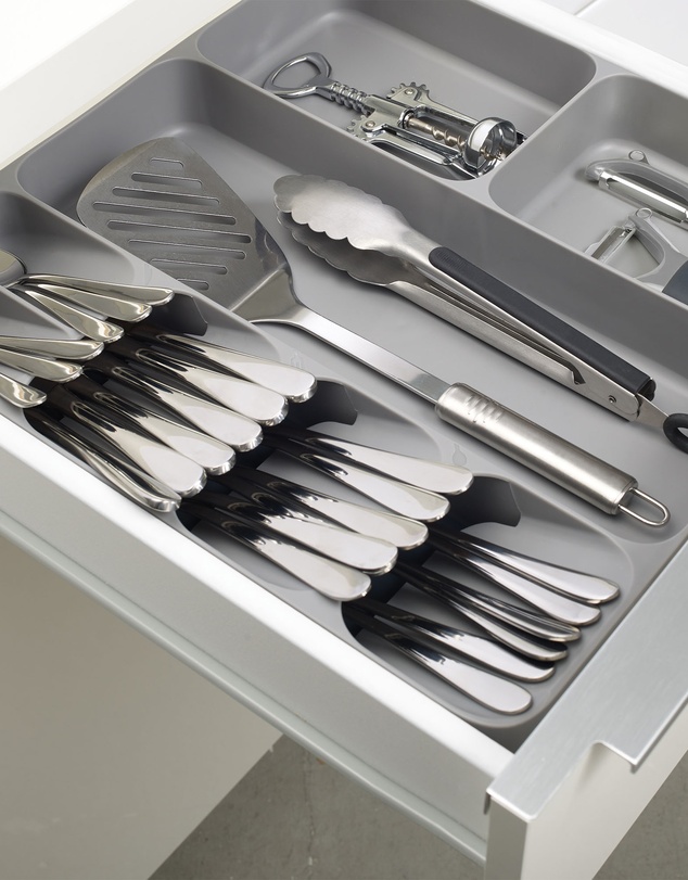Joseph Joseph - DrawerStore™ Cutlery, Utensil & Gadget Organiser (Grey)