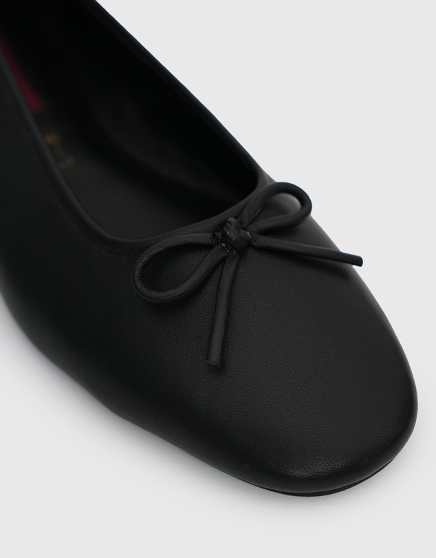Betts - Caroline Leather Bow Ballet Flats