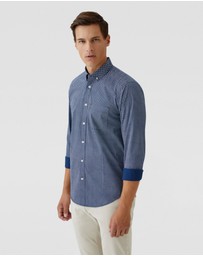 Oxford - Stratton Printed Cotton Shirt
