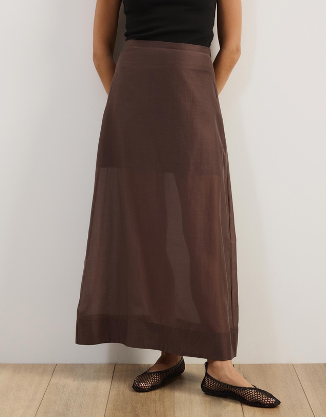 Atmos&Here - Lola Organza Sheer Maxi Skirt