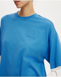 Cotton On - The Double Oversized Graphic Tee