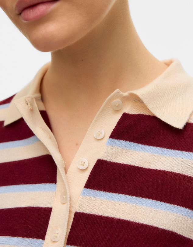 Vero Moda - Sikita Stripe Polo Knit
