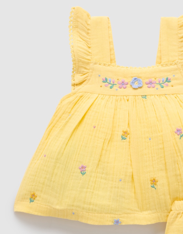 Purebaby - Daisy Broderie Set -Kids-Babies