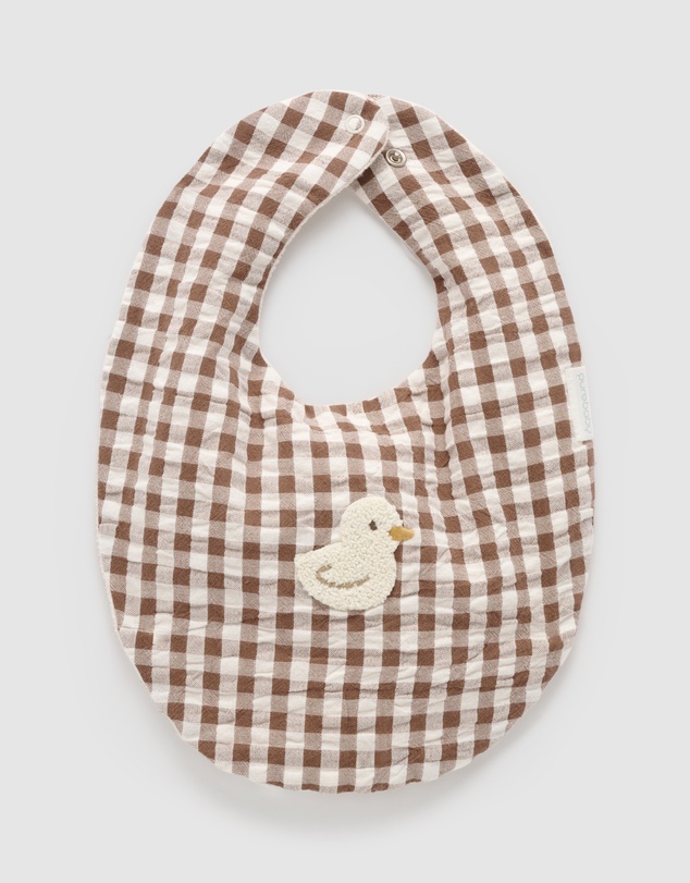 Purebaby - Gingham Bib-Kids-Babies