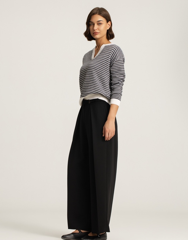 IDA+S - Petra Merino Silk Stripe Pullover