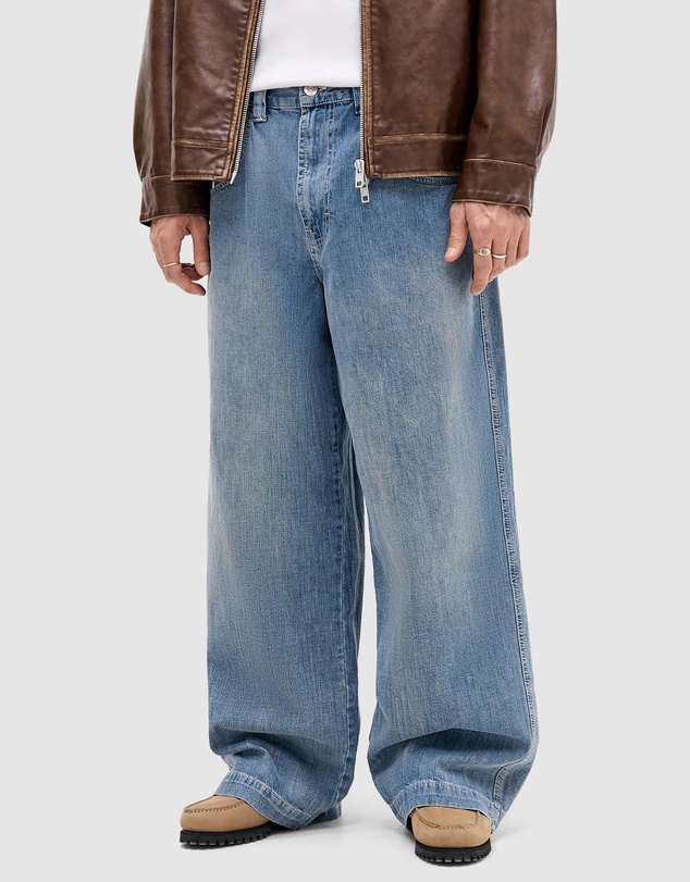 BDG By Urban Outfitters - Blue Crosshatch Skate Jeans