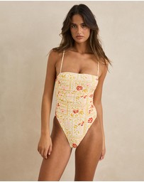 Rhythm - Wildflower Scrunched Side One Piece