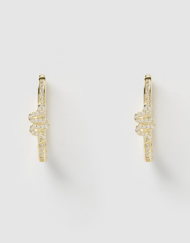 Izoa - Viper Hoop Earrings
