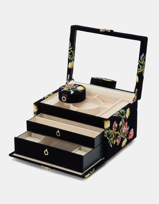 Wolf - Wolf Zoe Medium Jewellery Box Indigo