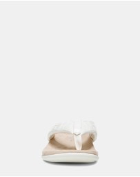 Vionic - Layne Toe Post Sandal - Cream Woven