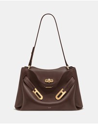 JW PEI - Rhea Pebbled Double Buckle Shoulder Bag