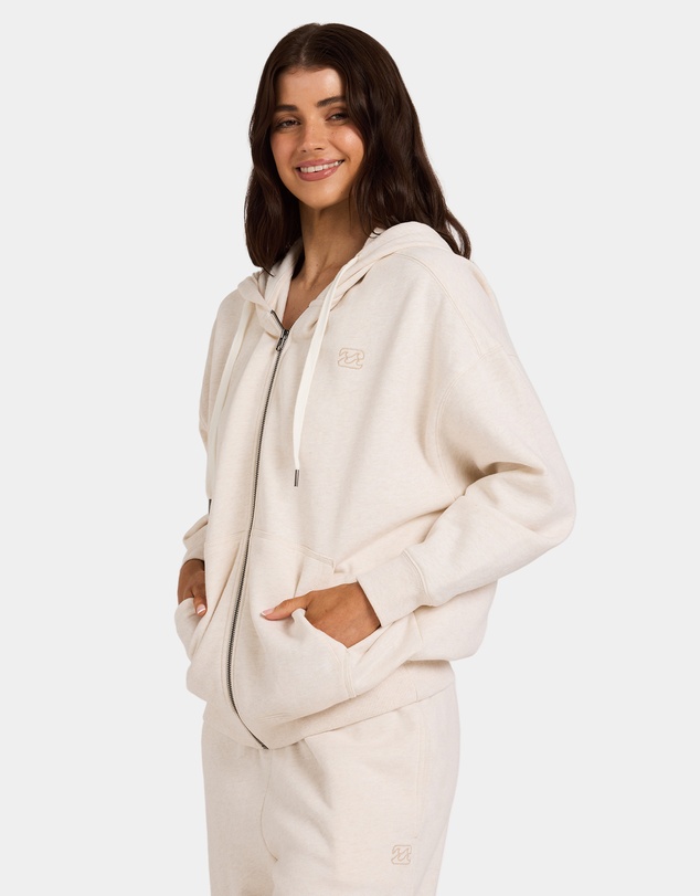 Billabong - Womens Wave Essentials Zip Pullover Hoodie