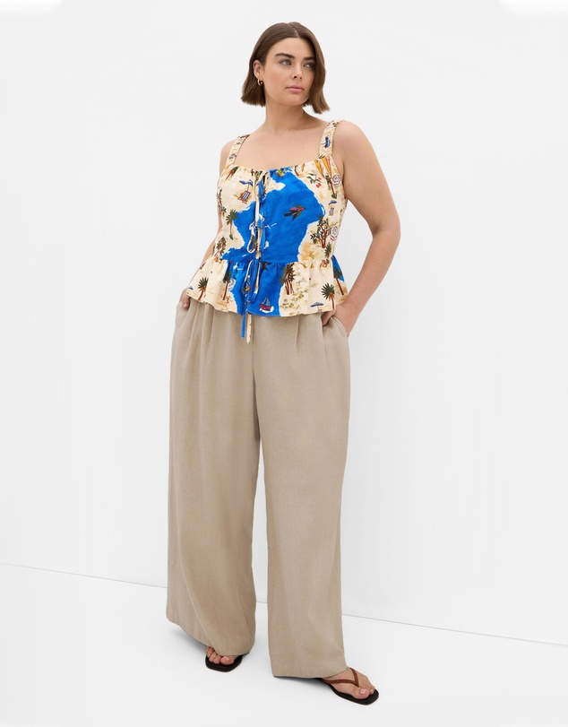 City Chic - Capria Print Top