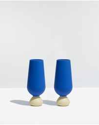 STYLD. - Bubble Champagne Flute Set (2 pcs)