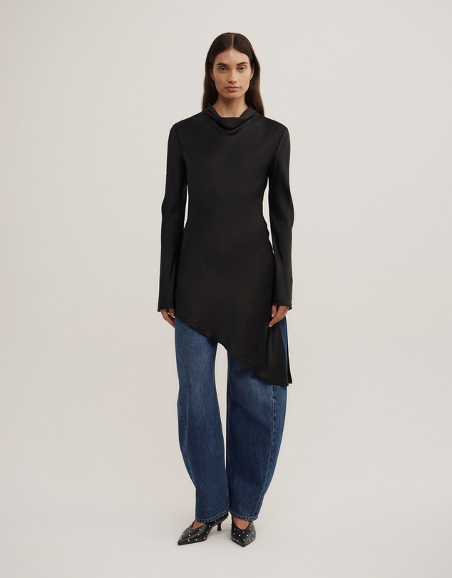 Witchery - Long Sleeve Asymmetric Tunic Top