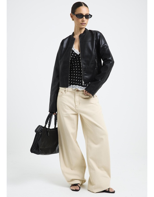 Insight - Lea Double Zip PU Jacket