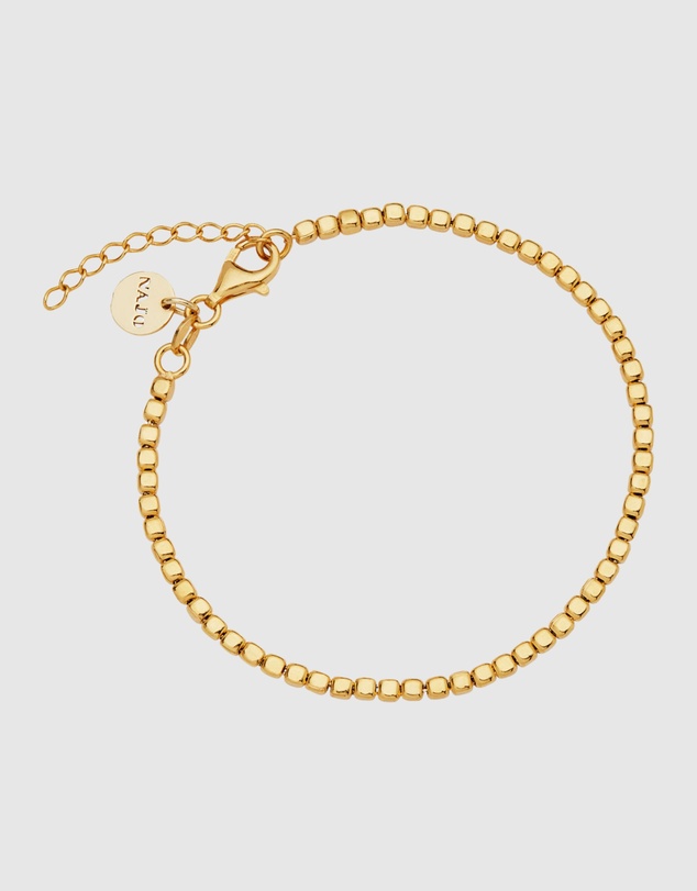 Najo - Quadrille Yellow Gold Bracelet (18.5cm+ext)
