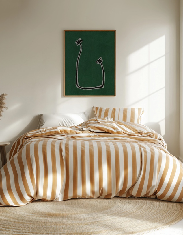 Olive et Oriel - Soul Bound - Green by Shatha Al Dafai Art Print