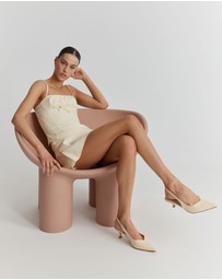 Verali - Lush Slingback Kitten Heels